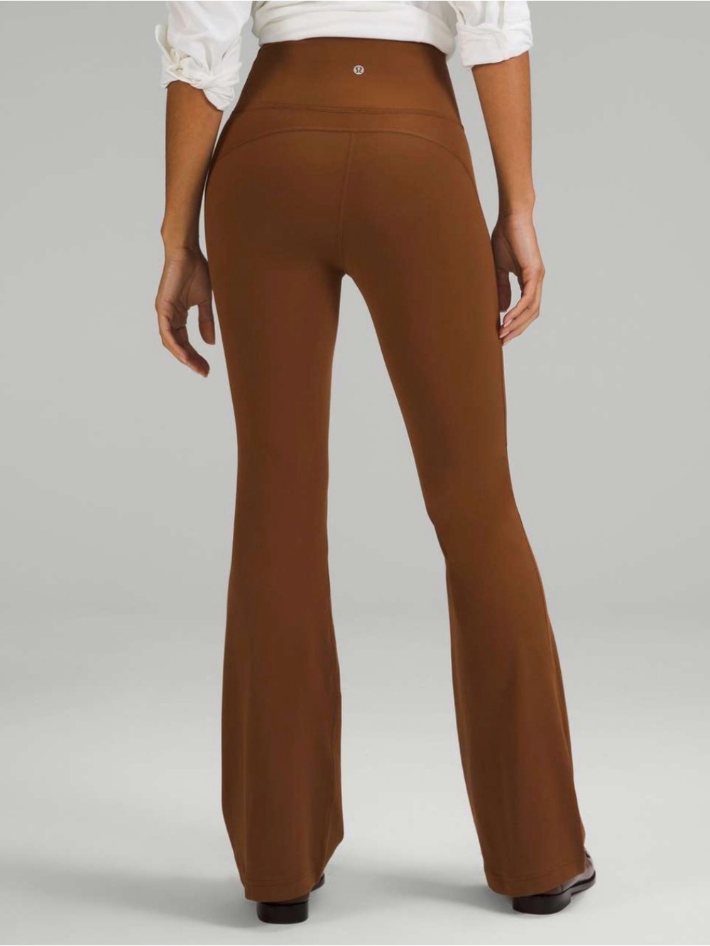 Lululemon Groove Super-High-Rise Flared Pant *Nulu Roasted Brown Size 16 NWOT